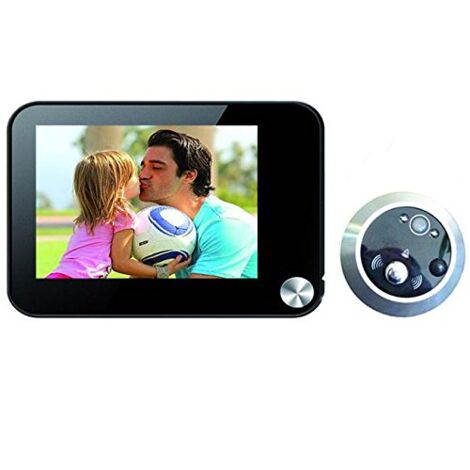 Vigor 24615-35 Spioncini per Porte Modello Digitale-R 120°, 3.5 Pollici