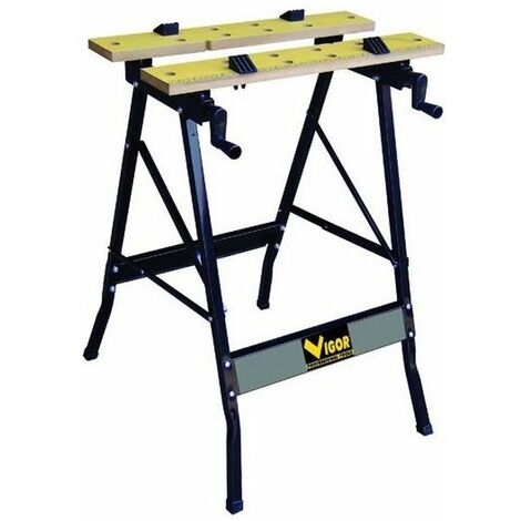Vigor Banco da Lavoro in Acciaio Richiudibile VBL-100 56X62X76 Cm