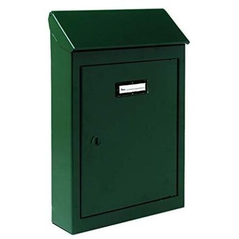 Vigor-Blinky 2730023 Cassetta Postale per Lettere Lamiera Acciaio Verniciato Numero 2 18x5x26 cm colore Verde