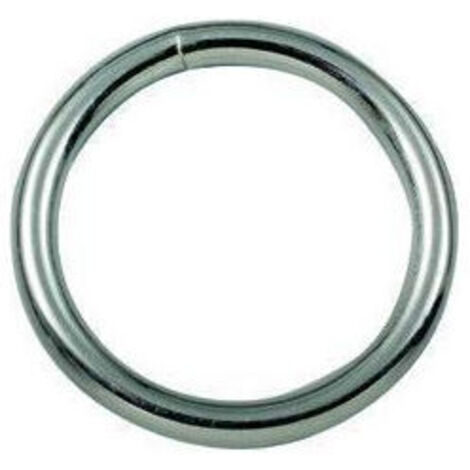 Vigor-Blinky Anelli Saldati Zinco-Cromati 100 Pezzi Filo 5mm Foro 35mm