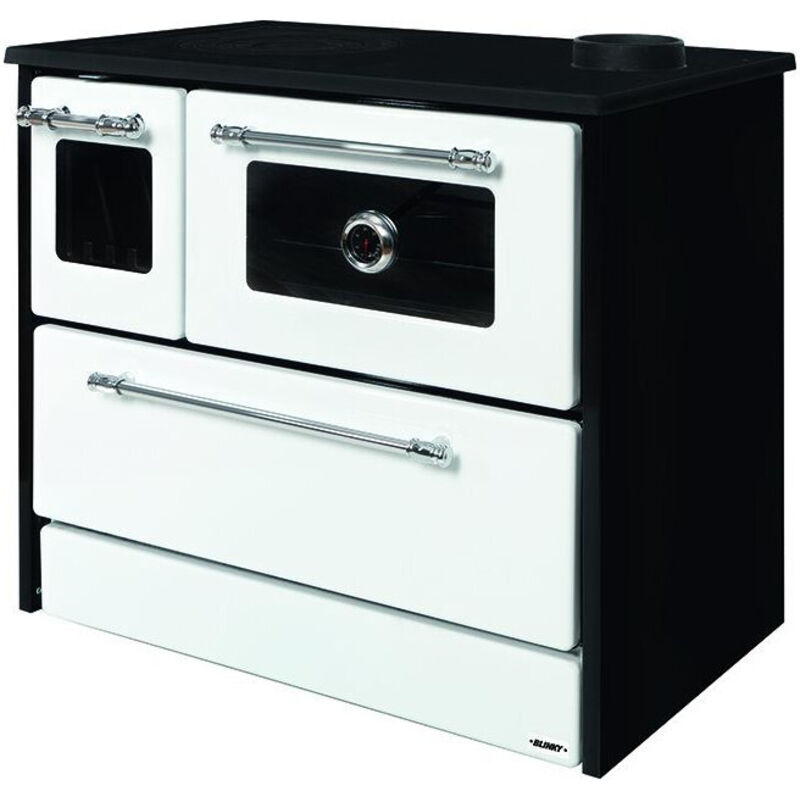 Vigor blinky Cucina A Legna Con Forno Giusy Porta Vetro Bianca