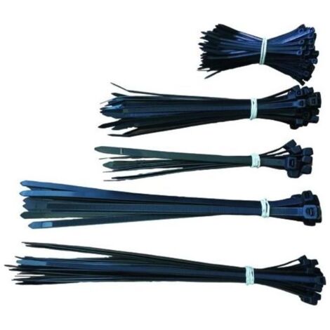 Vigor-Blinky Fascette per Cablaggi Nylon Nero 250 Pezzi Assortite
