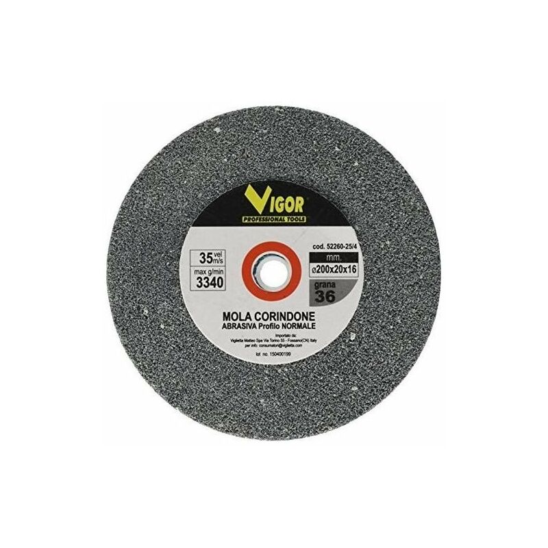 Image of Mole Abrasive Corindone A-96 Prof Normale 36gr 200x20x16 Fogli - Vigor-blinky