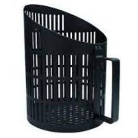 Vigor-Blinky Palotte per Pellet Acciaio Nero Forata 15x18.5x22cm