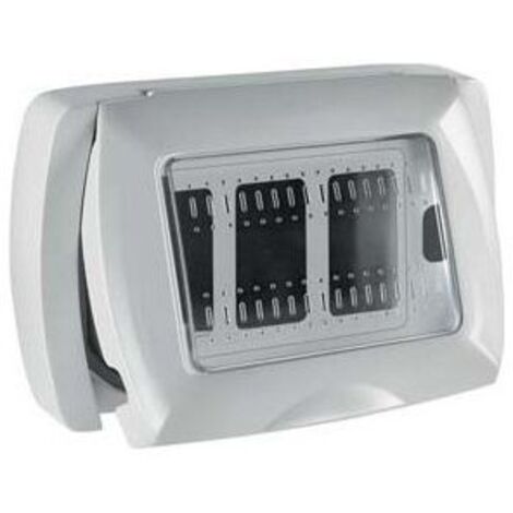 Vigor-Blinky Placca Pvc Autoportante per Frutti Magic IP55 3 Posti