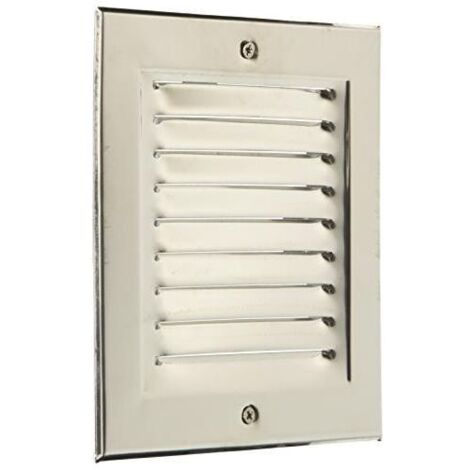 Vigor-Blinky Portine Ventilazione Inox senza Tapparella 40 130x130 mm