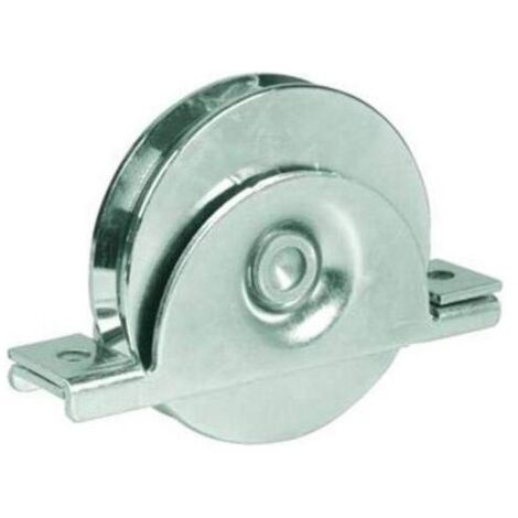 Vigor-Blinky Ruote per Cancelli Gola U-20 Art. 392l con Supporto Diametro 120mm