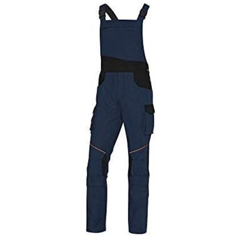 Vigor-Blinky Salopette Deltaplus M2-Corp Mcsal Blu-Navy Nero Taglia XXXL