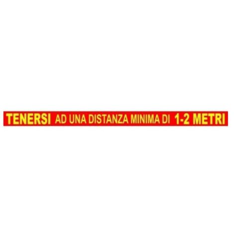 Vigor-Blinky Segnali Adesivi Calpestabili Distanza Minima 1-2mt 100x6.5cm