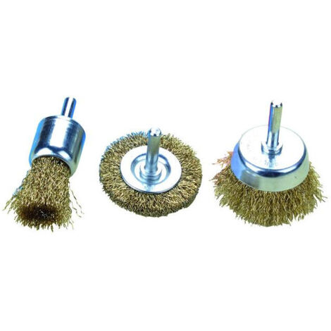 Vigor-Blinky Spazzole Acciaio Set 3 Pezzi
