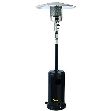 Vigor-Blinky Stufe Dehors Fungo Tonda con Lanterna a Gas Nera