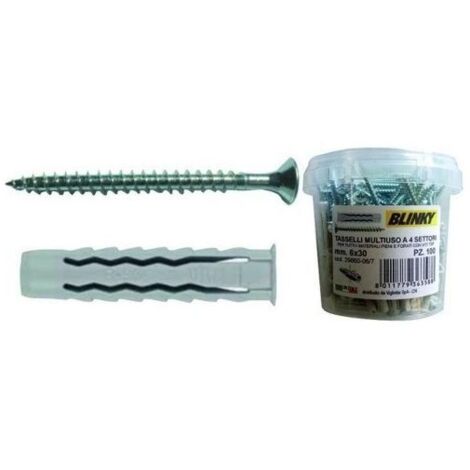 Vigor-Blinky Tasselli a Settori Secchio 150 Pezzi con Vite 5mm
