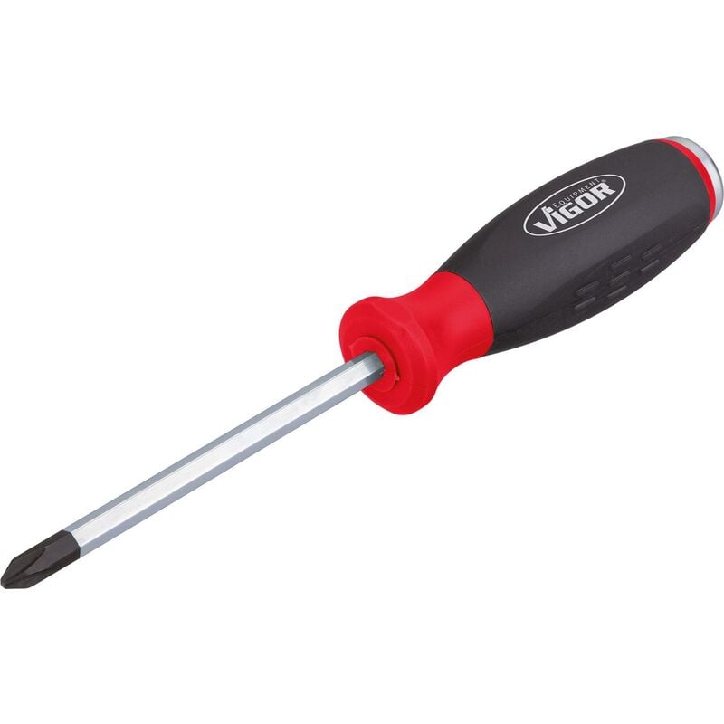 Phillips-recess screwdriver with impact cap ∙ V3602 ∙ Profilo intaglio a croce ph ∙ Size PH2