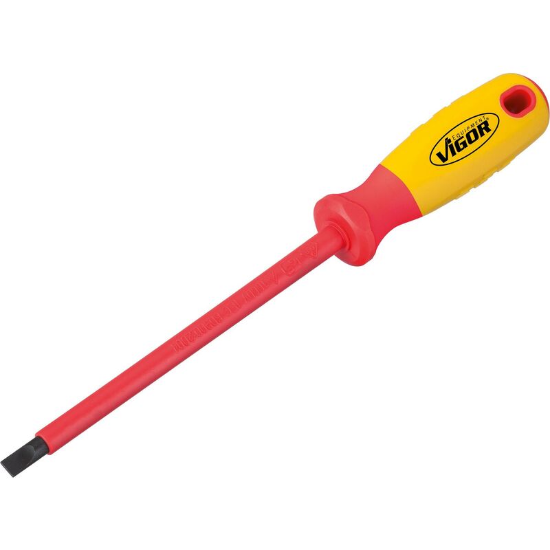 Vigor - vde screwdriver for slotted screws ∙ V2061 ∙ Profilo ad intaglio ∙ Size 1.2 x 6.5 mm