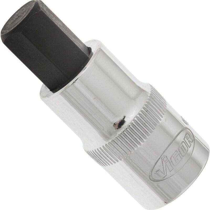 Screwdriver socket for inside hexagon screws ∙ V2106 ∙ Attacco quadro, cavo, 1/2 di pollice (12,5 mm) ∙ Profilo esagonale interno ∙ Size 12 mm