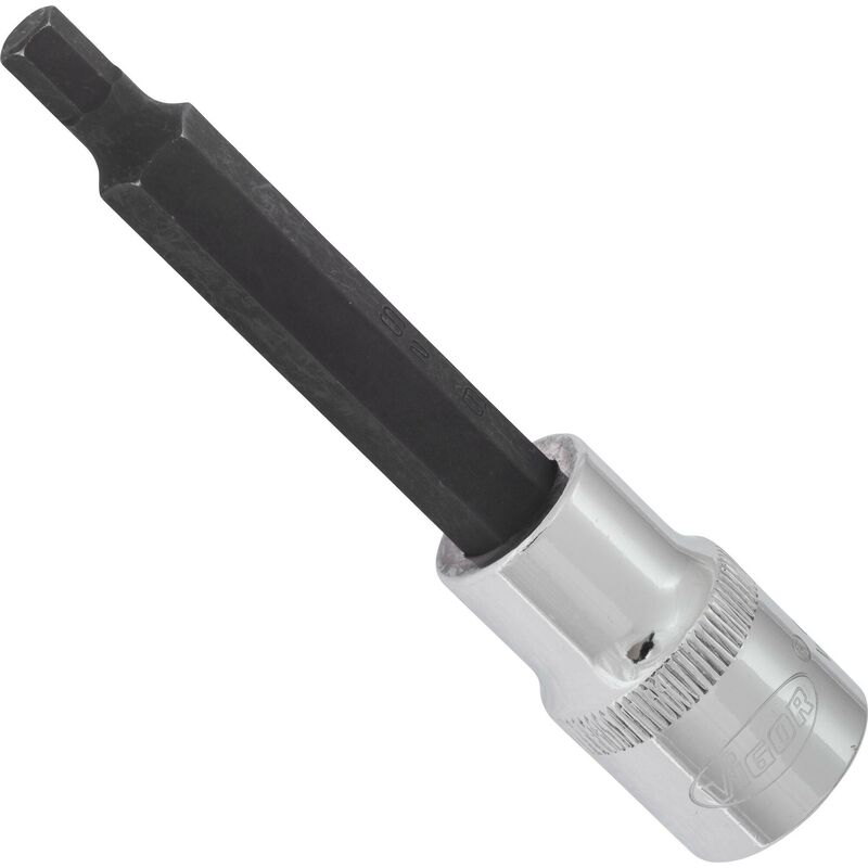 Screwdriver socket for inside hexagon screws ∙ V2073 ∙ Attacco quadro, cavo, 1/2 di pollice (12,5 mm) ∙ Profilo esagonale interno ∙ Size 6 mm