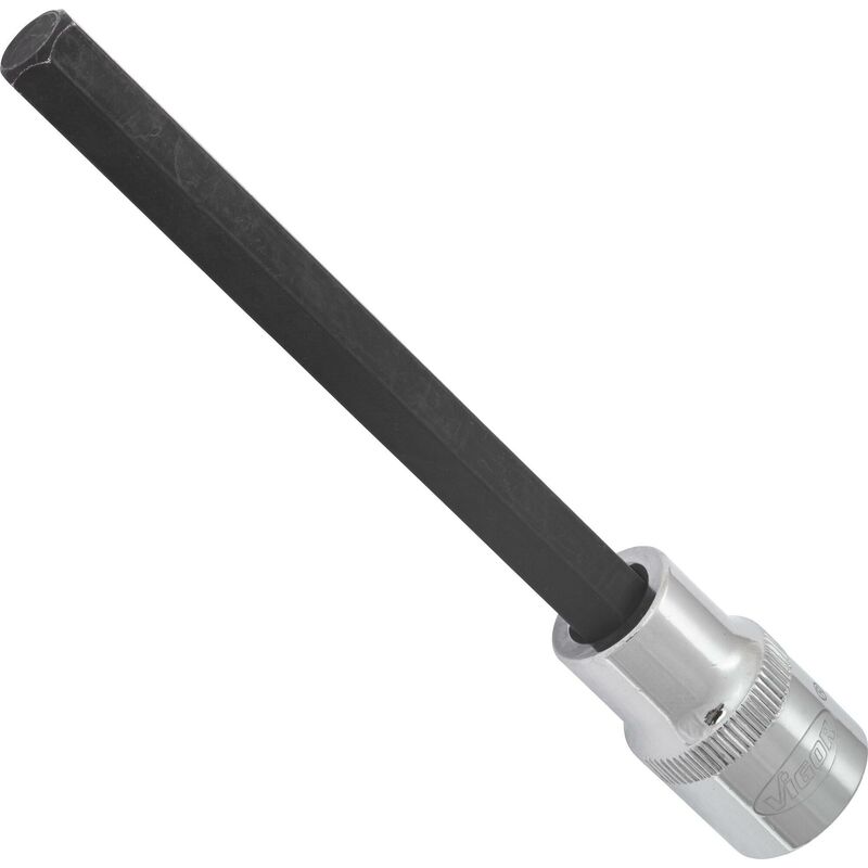 Vigor - Screwdriver socket for inside hexagon screws ∙ V2084 ∙ Attacco quadro, cavo, 1/2 di pollice (12,5 mm) ∙ Profilo esagonale interno ∙ Size 10 mm