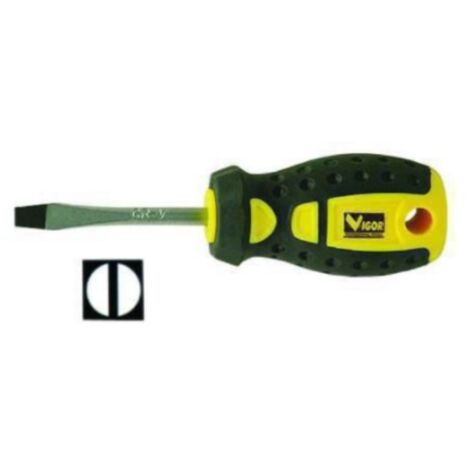 VIGOR - CACCIAVITE NANO PIATTO IN ACCIAIO CROMO VANADIO - 4X40MM