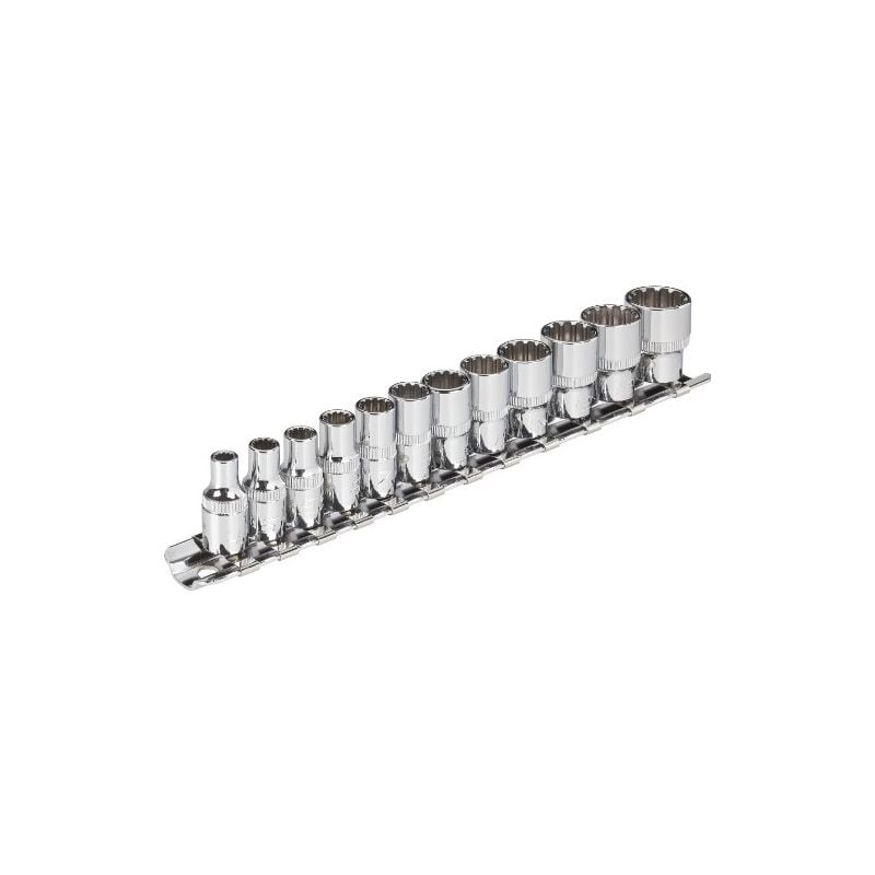 V1897 jeu de 12 clés à douilles multiprofil 6,3 mm (1/4'') - Vigor