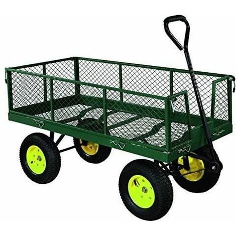 Carrello da giardino 4 ruote ribaltabile 250kg Verdelook in offerta Yagos
