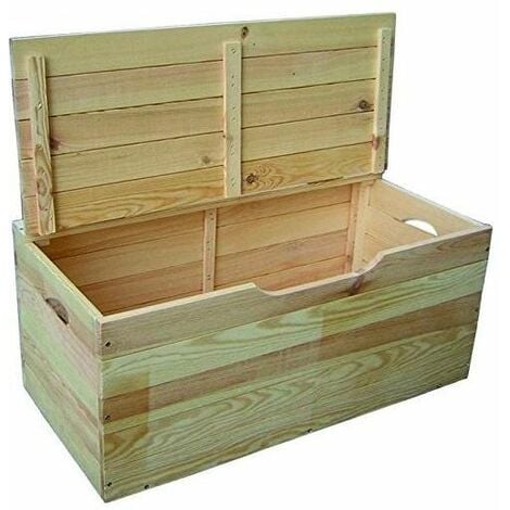 Vigor Cassapanca in Legno di Tulipano con Coperchio Dimensioni 100x40x50h Ideale per Giardini e Spazi Esterni