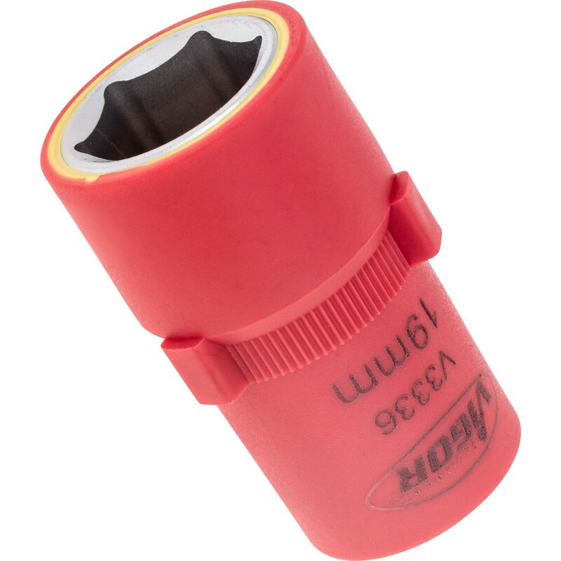 Vde socket ∙ V3336 ∙ Attacco quadro, cavo, 1/2 di pollice (12,5 mm) ∙ Profilo esagonale esterno ∙ Size 19 mm