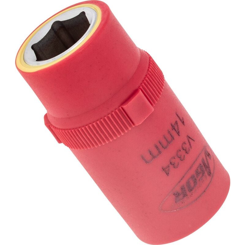 Vde socket ∙ V3334 ∙ Attacco quadro, cavo, 1/2 di pollice (12,5 mm) ∙ Profilo esagonale esterno ∙ Size 14 mm