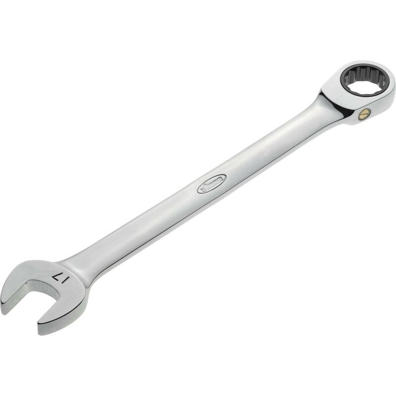 Ratcheting combination wrench ∙ long ∙ V1028 ∙ Profilo esagonale esterno, Profilo a doppio esagono esterno ∙ Size 17 mm
