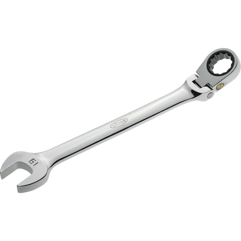 Image of Ratcheting combination wrench with hinge ∙ V2817 ∙ Profilo esagonale esterno, Profilo a doppio esagono esterno ∙ size 19 mm