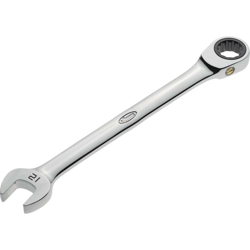 Ratcheting combination wrench ∙ long ∙ V1022 ∙ Profilo esagonale esterno, Profilo a doppio esagono esterno ∙ Size 12 mm