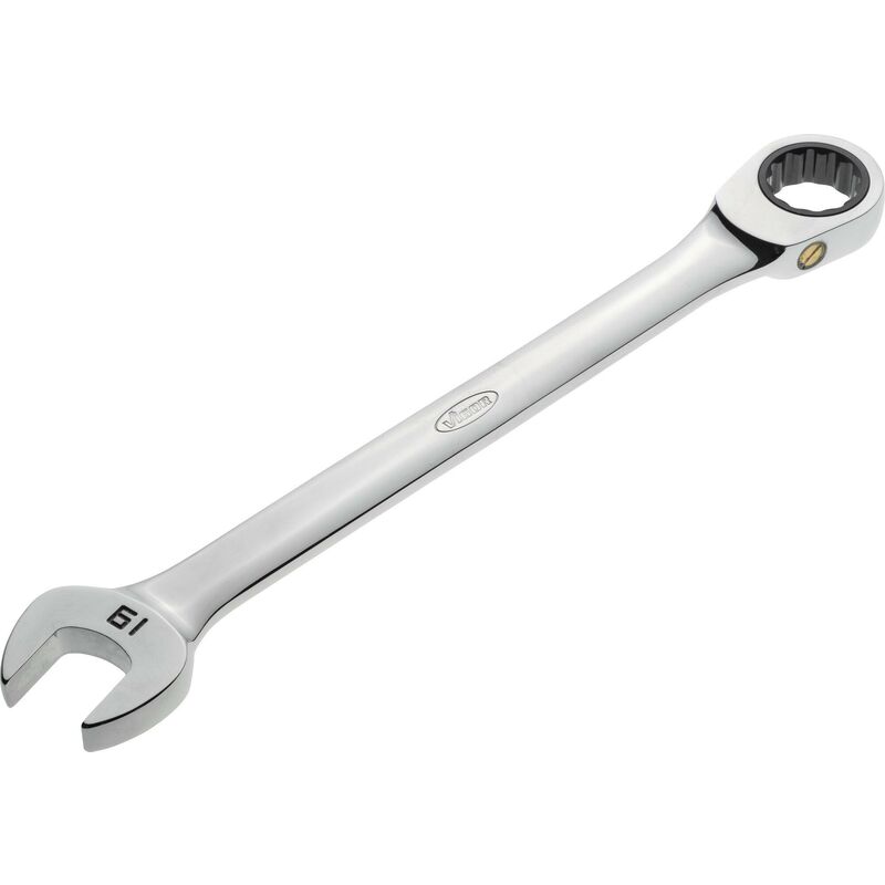 Ratcheting combination wrench ∙ long ∙ V1030 ∙ Profilo esagonale esterno, Profilo a doppio esagono esterno ∙ Size 19 mm