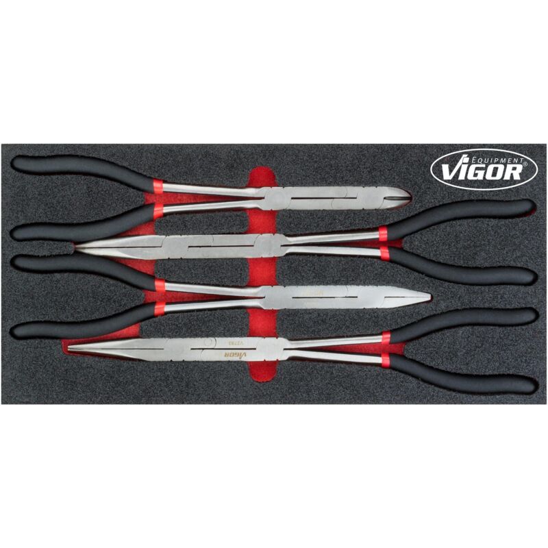 Image of Doppelgelenk Zangen Satz, Anzahl Werkzeuge: 4 - Vigor