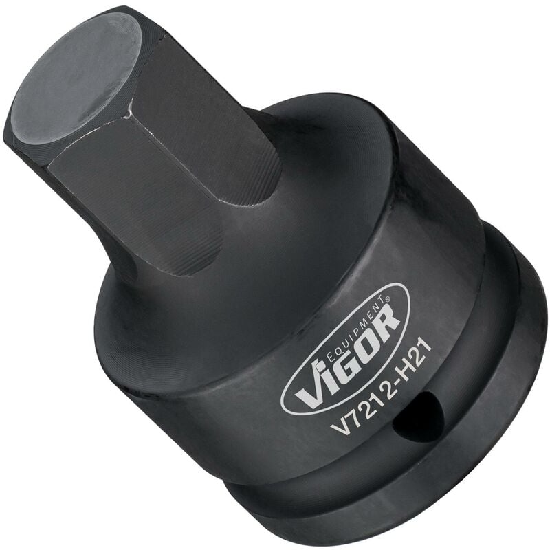 Douille mâle à chocs à 6 pans intérieurs ∙ V7212-H21 ∙ Carré creux 3/4 pouce (20 mm) ∙ Profil à 6 pans intérieurs ∙ Taille 21 mm