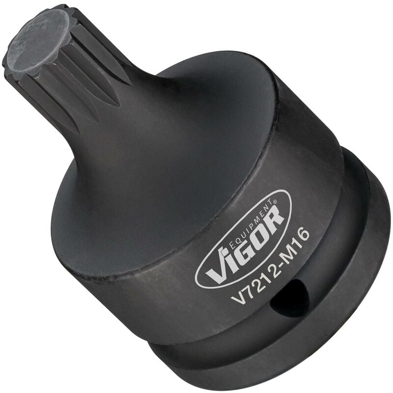 Douille mâle à chocs à 6 pans intérieurs ∙ V7212-M16 ∙ Carré creux 3/4 pouce (20 mm) ∙ Profil denture multiple intérieur xzn ∙ Taille M16