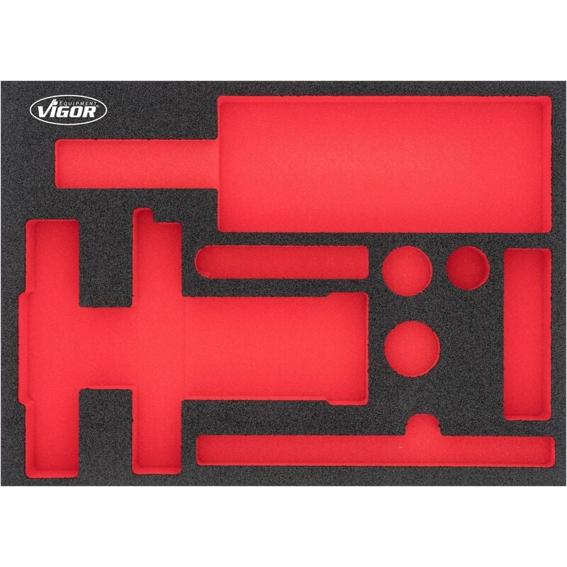 Vigor - Garniture en mousse souple ∙ vide ∙ V7265-L ∙ l x l x h : 393 mm x 282 mm x 35 mm