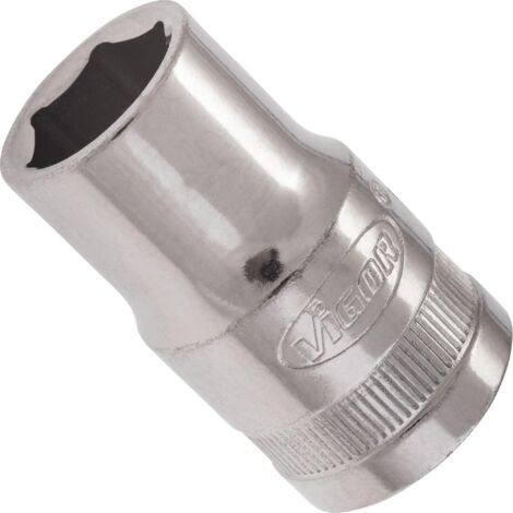 VIGOR Innenvierkant Antrieb 12,5 = 1/2 Zoll Steckschlüssel-Einsatz Außensechskant-Profil V2599N ∙ Vierkant hohl 12,5 mm (1/2 Zoll) ∙ Außen-Sechskant Profil ∙ 13 ∙ Gesamtlänge: 38 mm