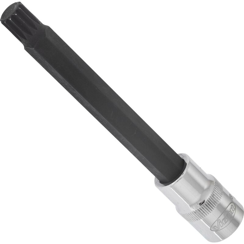 Vigor - Screwdriver socket for screws with internal serration (xzn) ∙ V2129 ∙ Attacco quadro, cavo, 1/2 di pollice (12,5 mm) ∙ Profilo poligonale