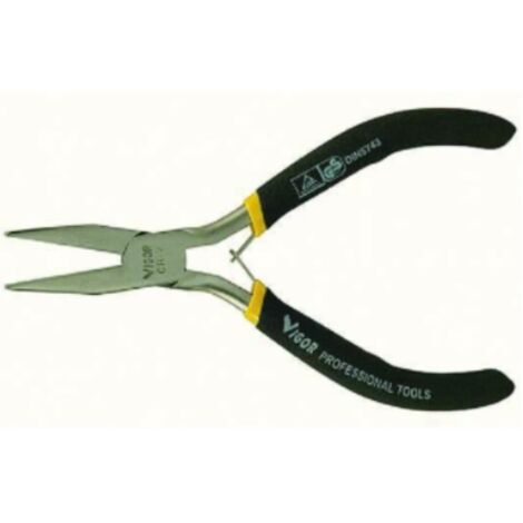 VIGOR - PINZA ELETTRONIC IN ACCIAIO CROMO VANADIO - 20MM - CON BECCHI PIATTI