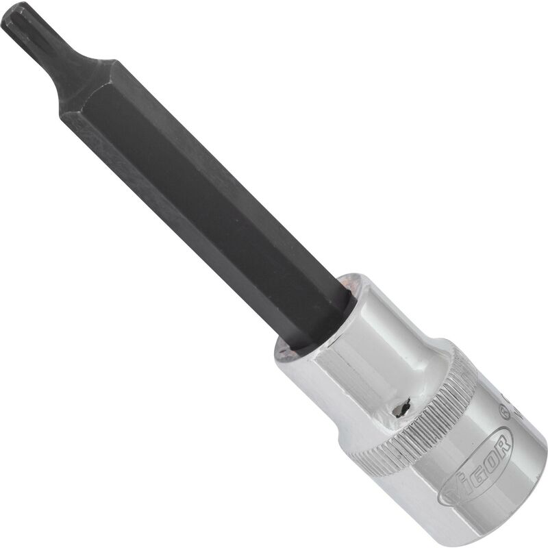 Vigor - ribe screwdriver socket ∙ V2211 ∙ Attacco quadro, cavo, 1/2 di pollice (12,5 mm) ∙ Profilo cuneo interno ribe cv ∙ Size M5