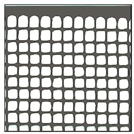 Vigor Rete in Plastica Quadra 10x10 Grigia 5mt H. 100cm