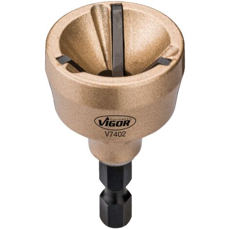 ViGOR Sbavatore esterno V7402 I Diametro: 3 - 19 mm I Sbavatura di viti, filettature e per la regolazione di alberi di trasmissione, tiranti, ecc. deformati'.