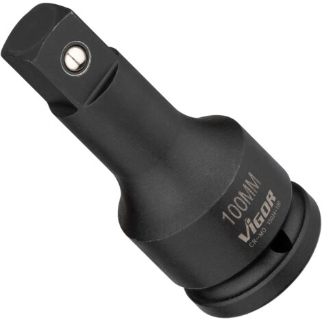 VIGOR Schlagschrauber Verlängerung, 3/4 (20 mm) Vierkant hohl, 3/4 (20 mm) Vierkant massiv, 100 mm