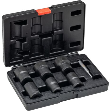 Vigor Schraubenausdreher-Satz spiralgenutet 1/2" mit Austreiber 7-teilig 21-32mm im