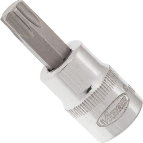VIGOR Schraubendrehereinsatz, 3/8 (10 mm) Vierkant hohl, Innen TORX Profil, SW T50, Art.Nr. V2296N