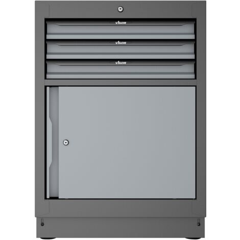 VIGOR Schubladen-Unterschrank, 3 Schubladen, 676 mm