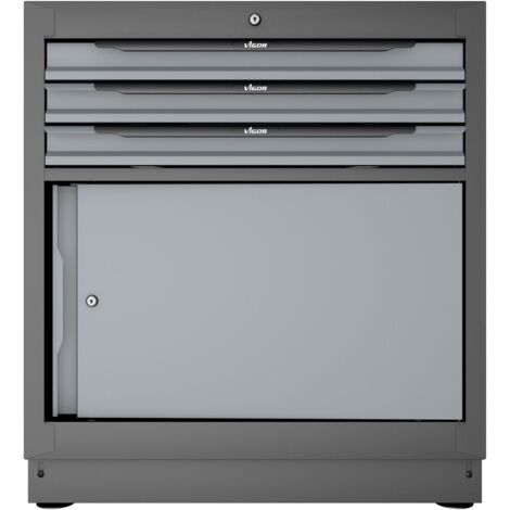 VIGOR Schubladen-Unterschrank, 3 Schubladen, 861 mm