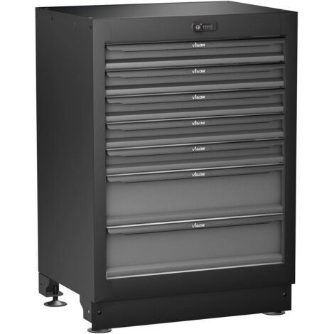 VIGOR Schubladen-Unterschrank, 7 Schubladen, L x B x H: 676 x 500 x 953 mm