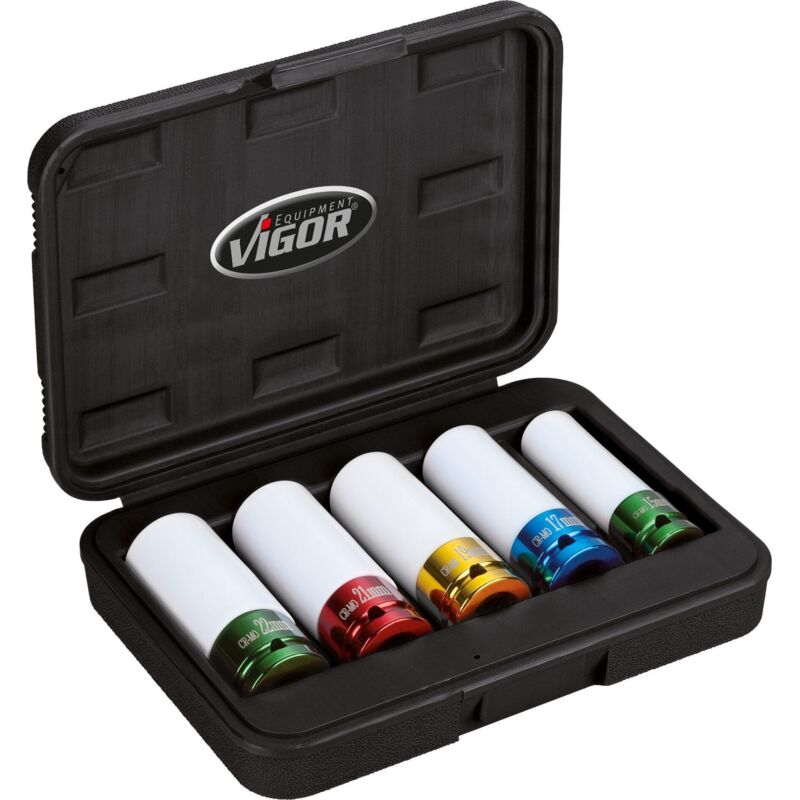 Vigor - Jeu de douilles à choc 1/2 (12.5 mm) 5 pièces V2257