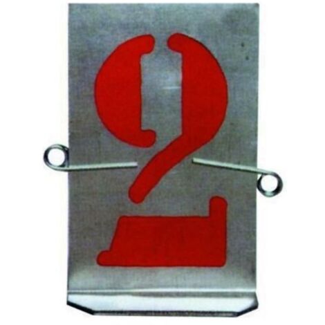 Vigor Stampi Numeri Lamiera Zincata 9 Numeri Art. 606 100mm
