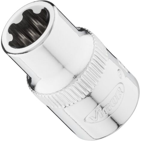 VIGOR Steckschlüsseleinsatz, 3/8 (10 mm) Vierkant hohl, Außen TORX Plus Profil, SW E11+